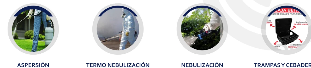 Métodos de fumigación, nebulización, termonebulización y trampas